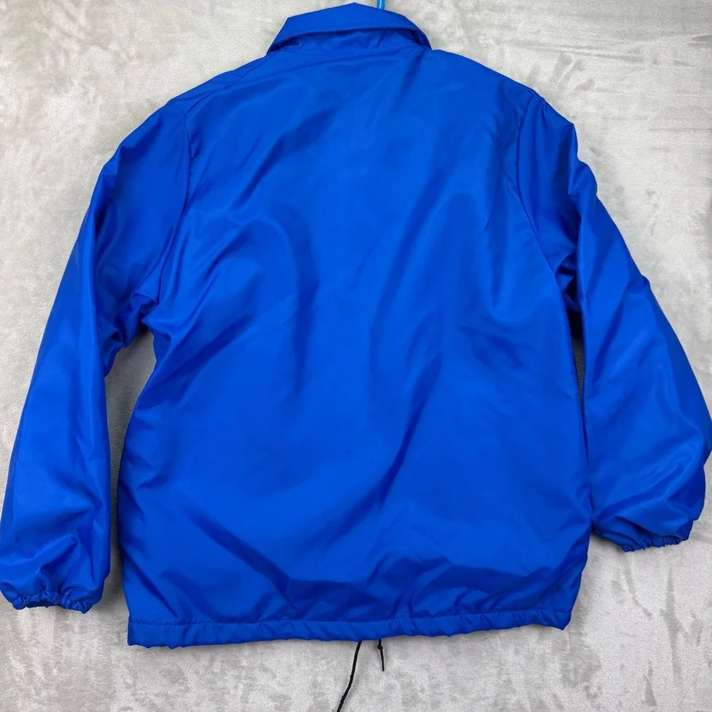 Vintage Howe Coach Jacket USA Memphis Tennessee Blue‎ Snap Mens Large